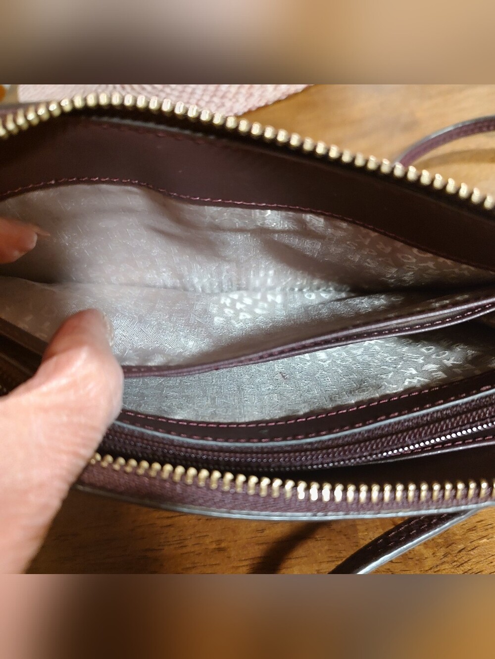 kate spade Pebbled Leather Crossbody in Burgundy - Picture 8 of 16
